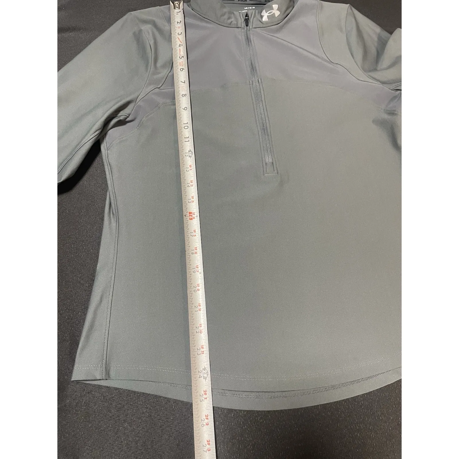 Under Armour Women's Qualifier Run Half Zip pullover in gray - Image 7