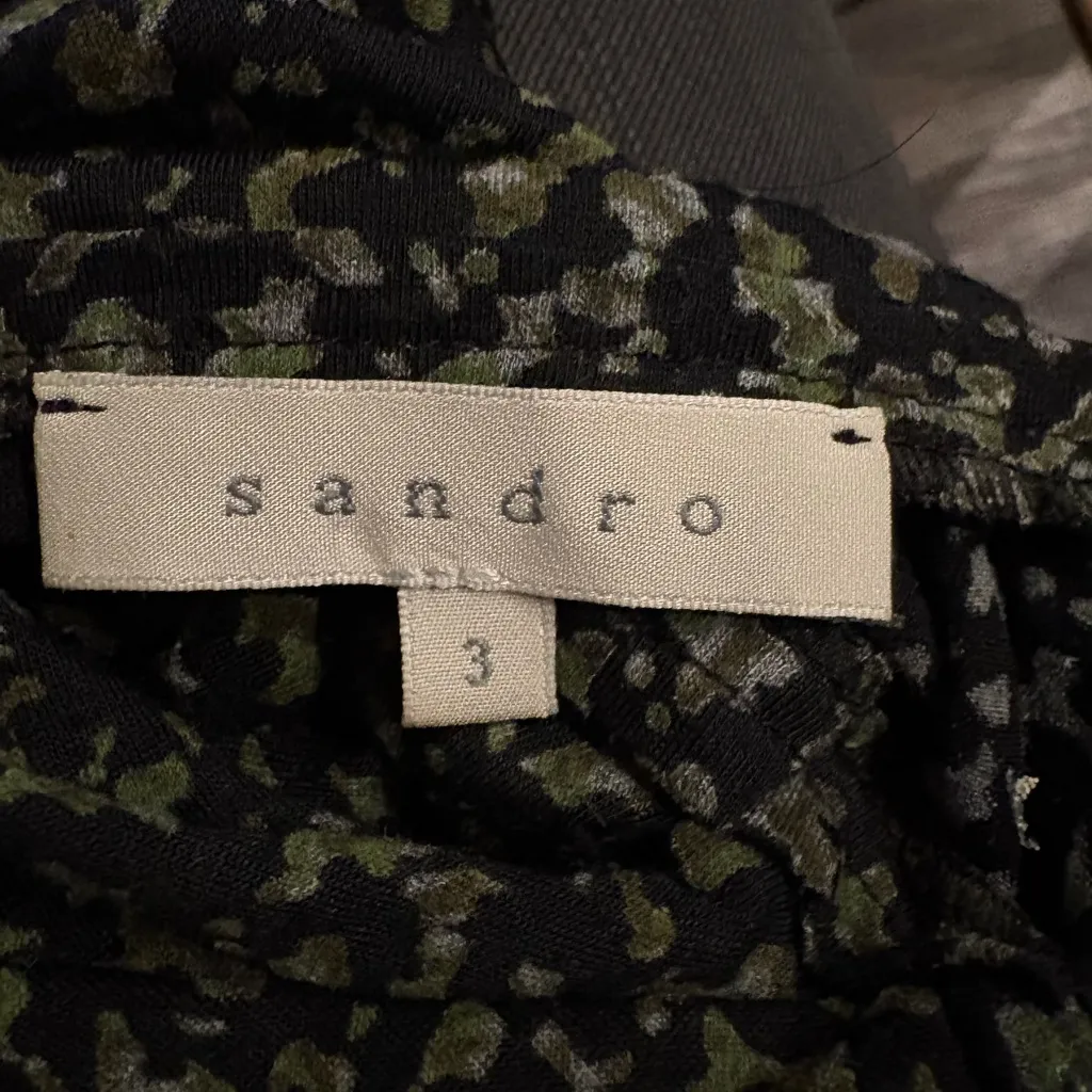 Sandro  lightweight tank green/black‎ size 3/Large - Image 6