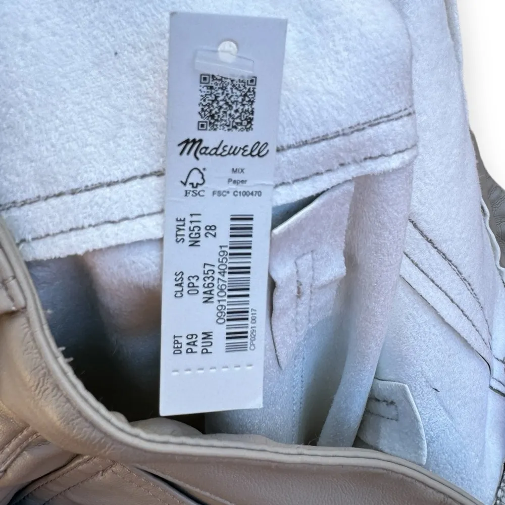 Madewell Faux Leather The Perfect Vintage Straight Jeans - Image 11