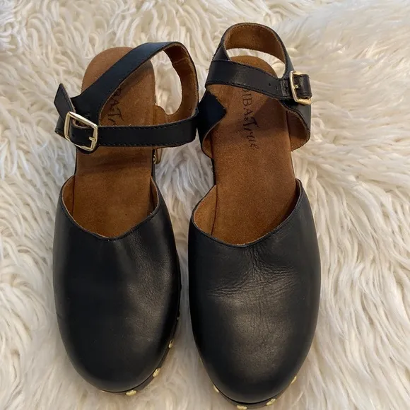 DIBA Shoes size 7.5 excellent condition real leather black color - Image 2