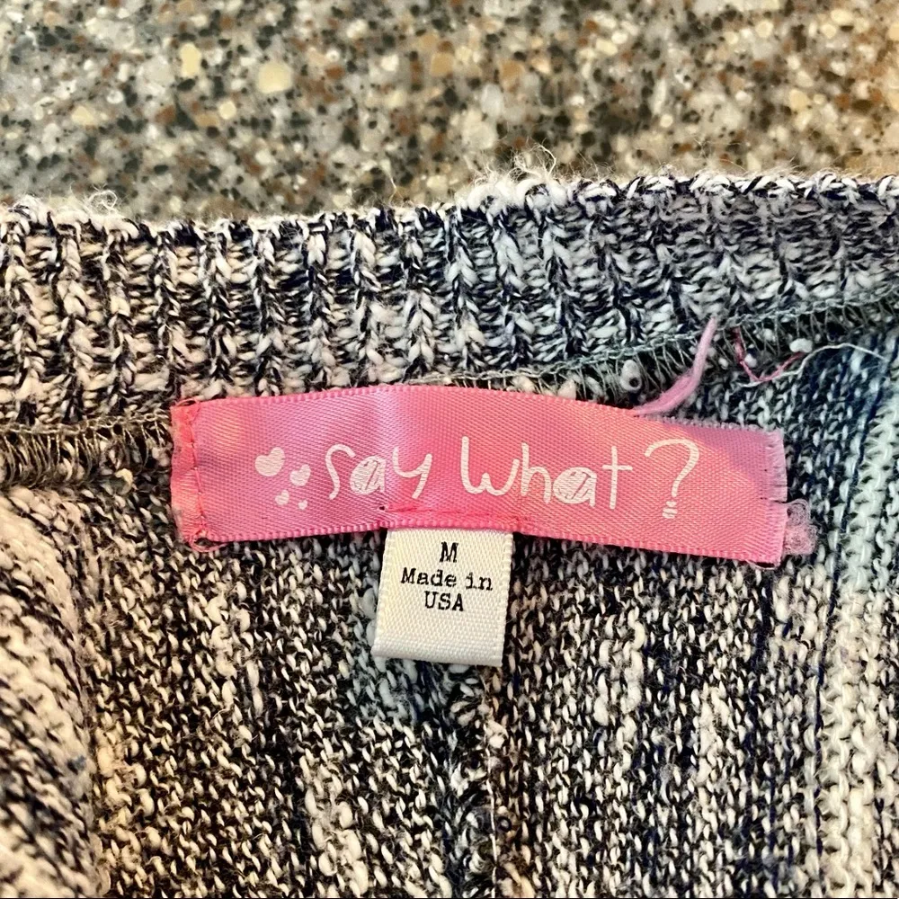 Say What Long Striped Open Front Cardigan - Image 3