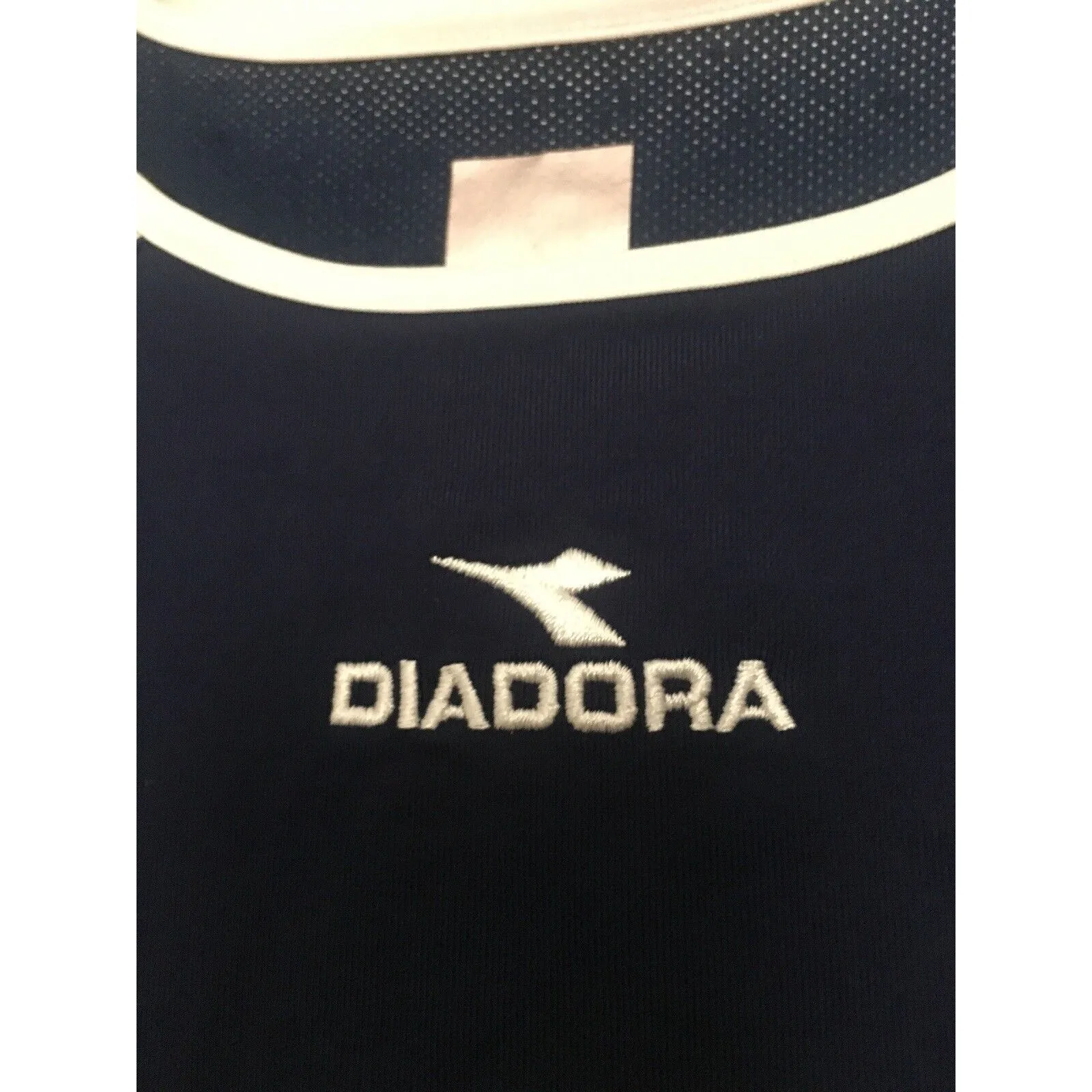 Diadora Shirt Womens XS Performance Top Shirt Round Neck Blue White Active - Image 3
