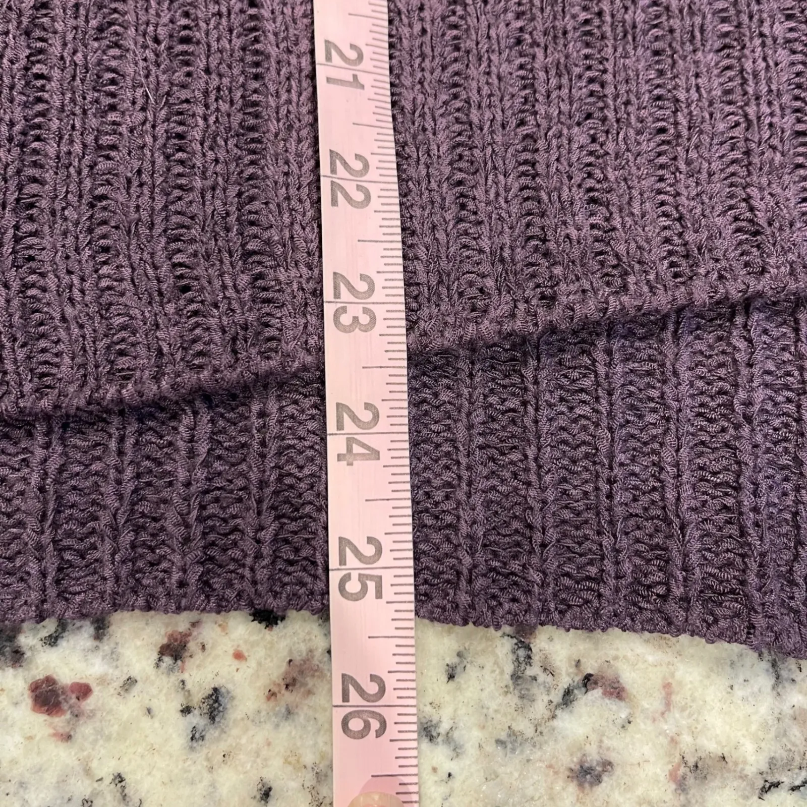 Wishlist Purple Knit V Neck Oversized Batwing Sleeve‎ Sweater Top Women's S/M - Image 7