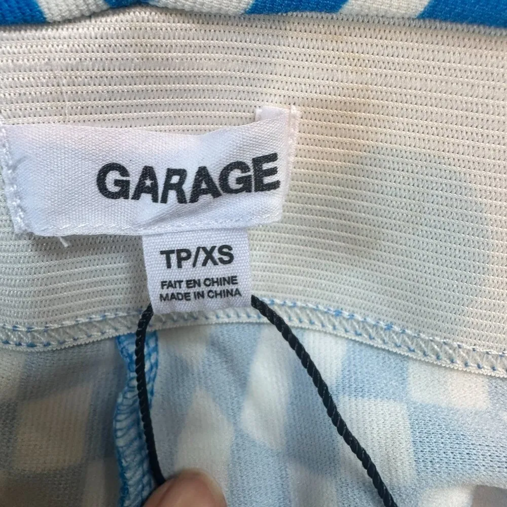 New NWT GARAGE Stretch Flare Wide Leg Pull On Print Pants Trousers Size XS - Image 10