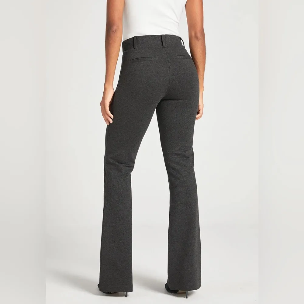Classic Dress Pant Bootcut Pull On Yoga Pant in Charcoal Grey Medium - Image 2