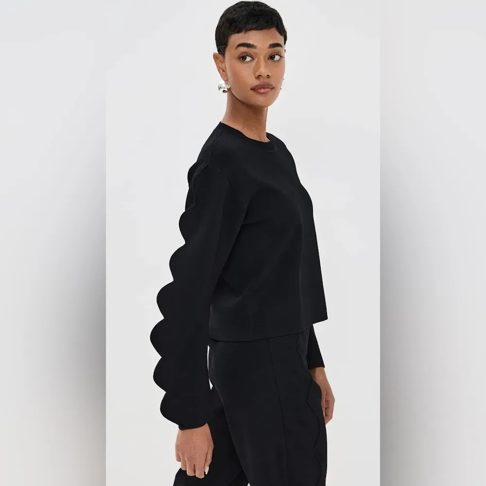 Ulla Johnson Noir Ivy Pullover Sweater Large - Image 11