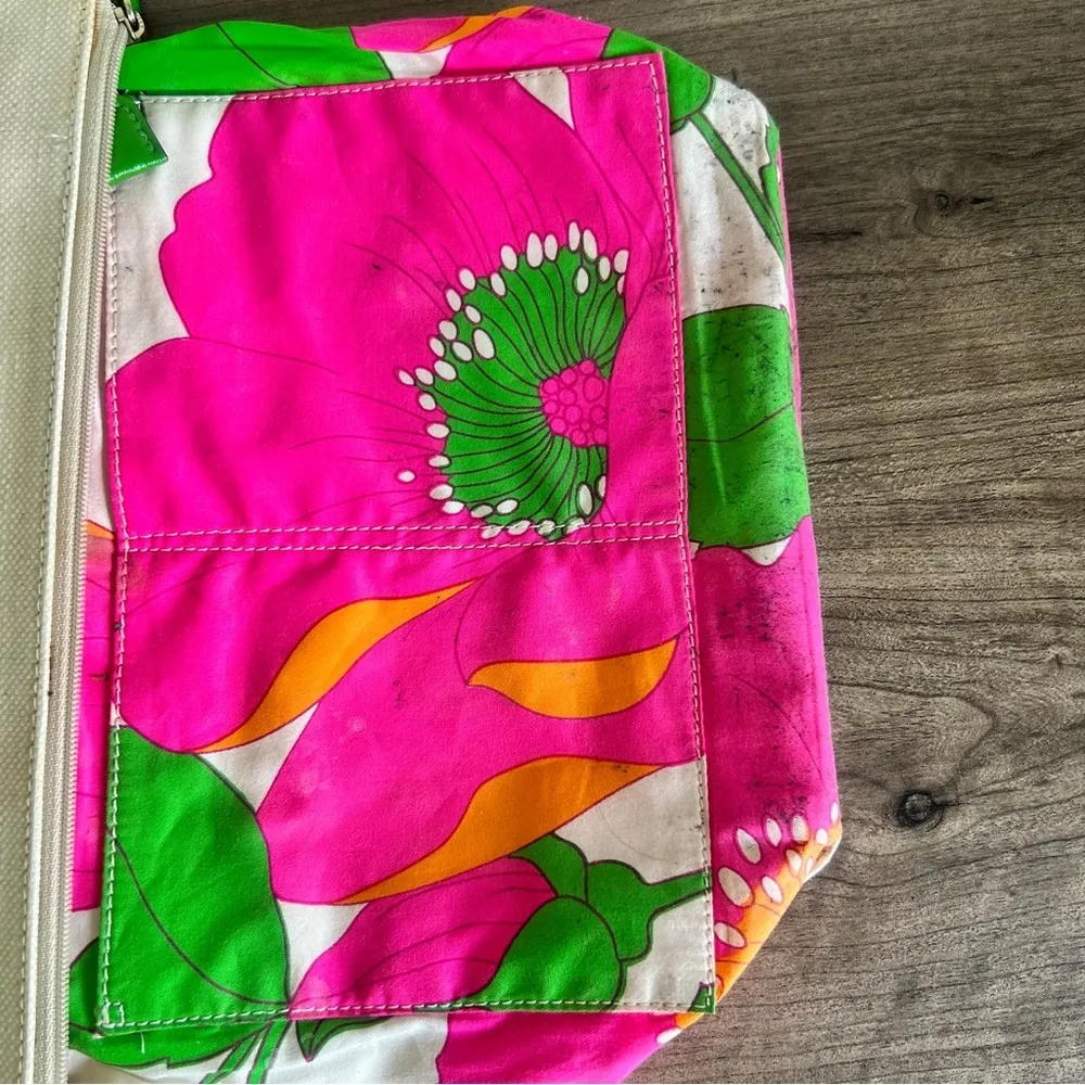 Kate Spade New York Cream and Green Canvas Cosmetic Clutch SKU#24793 - Image 8