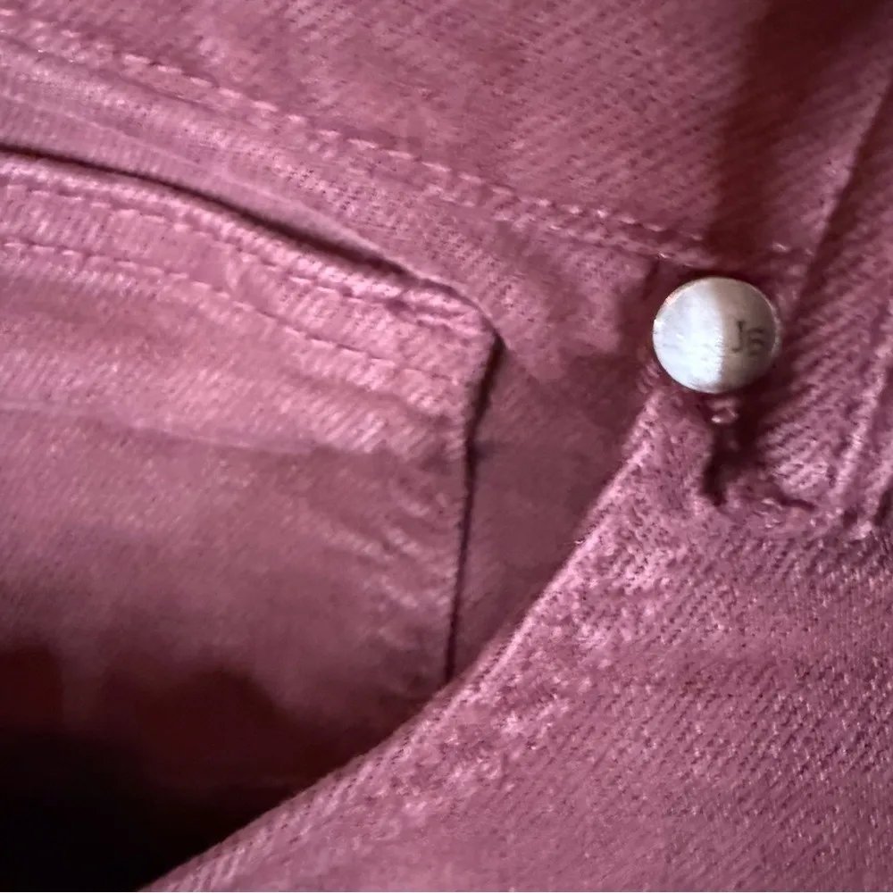 Judy Blue Tummy Control Oxblood High Rise Wide Leg Crop‎ Jeans Plus Size 18 W - Image 5