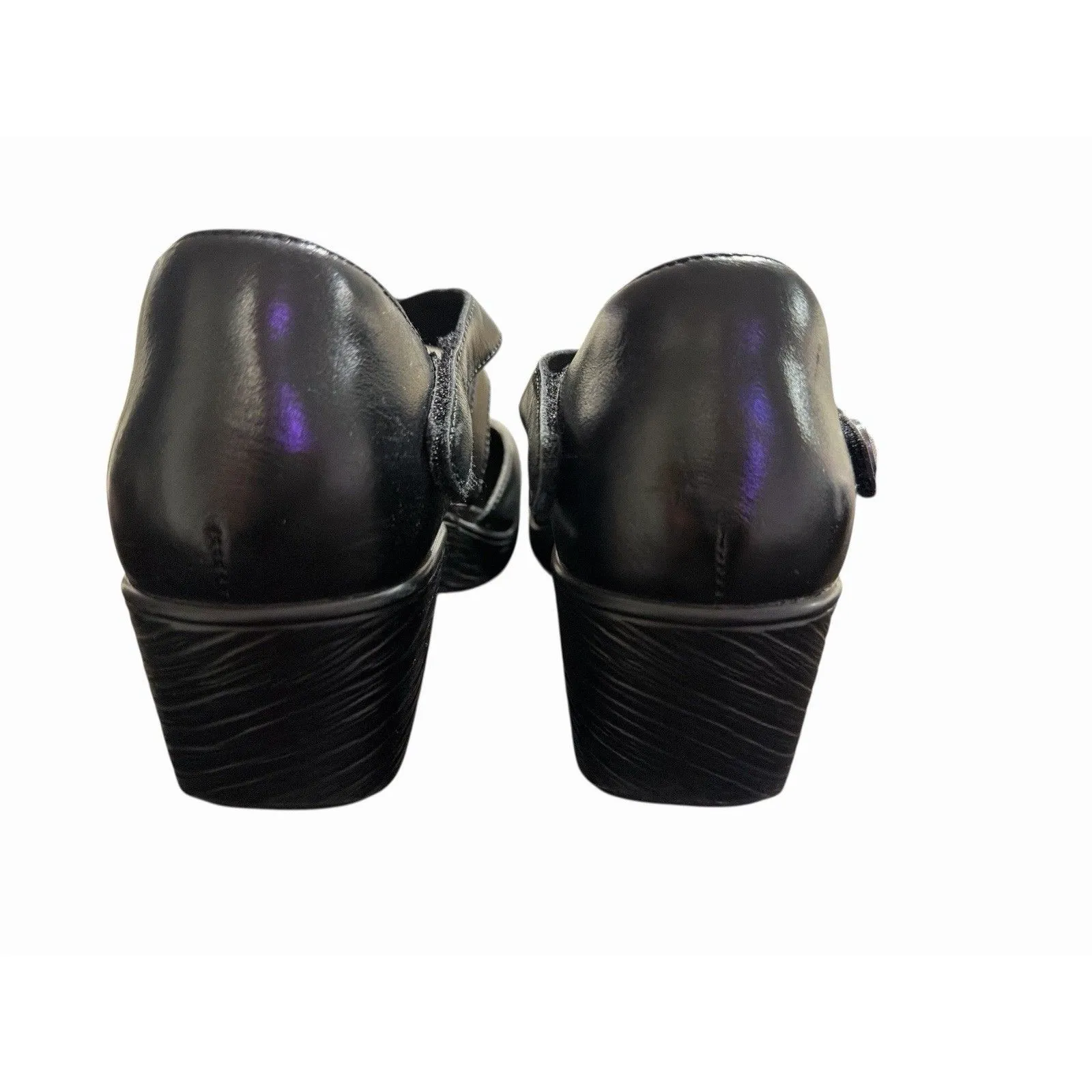 Alegria Women’s Mary Jane Shoes Black Leather Size 8.5 US Comfort Work Shoes - Image 4