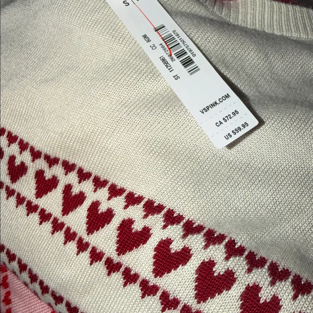 ❤️PINK Victoria's Secret Cambridge Knit Off-the-Shoulder Sweater - Image 4