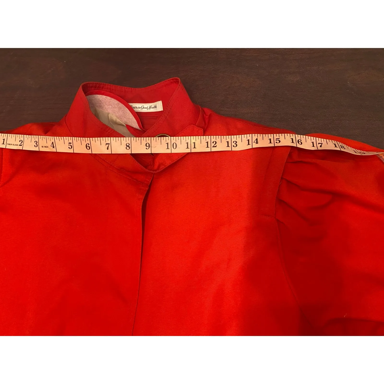 Vintage Misty Harbor Red Trench Coat Womens Size 8 Regular USA ILGWU Union Label - Image 12