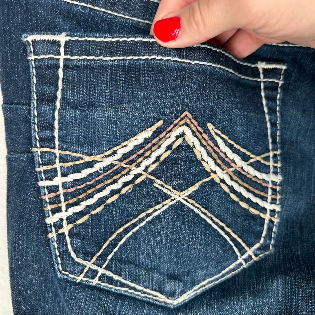 Ariat R.E.A.L. Low Rise Stretch Rosy Whipstitch Boot Cut Jean Lakeshore 30R - Image 11