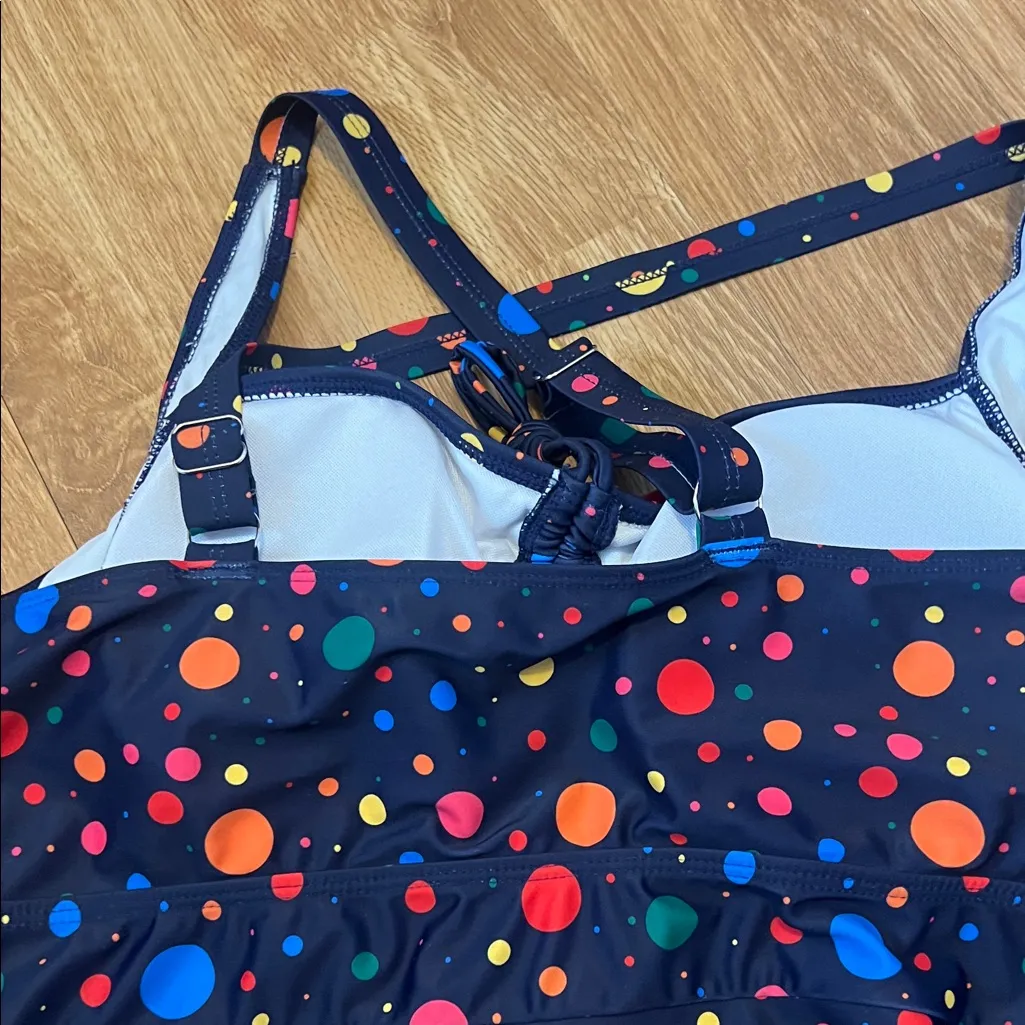 BloomChic Colorful Polka Dot One Piece Swimsuit size 18 - Image 6