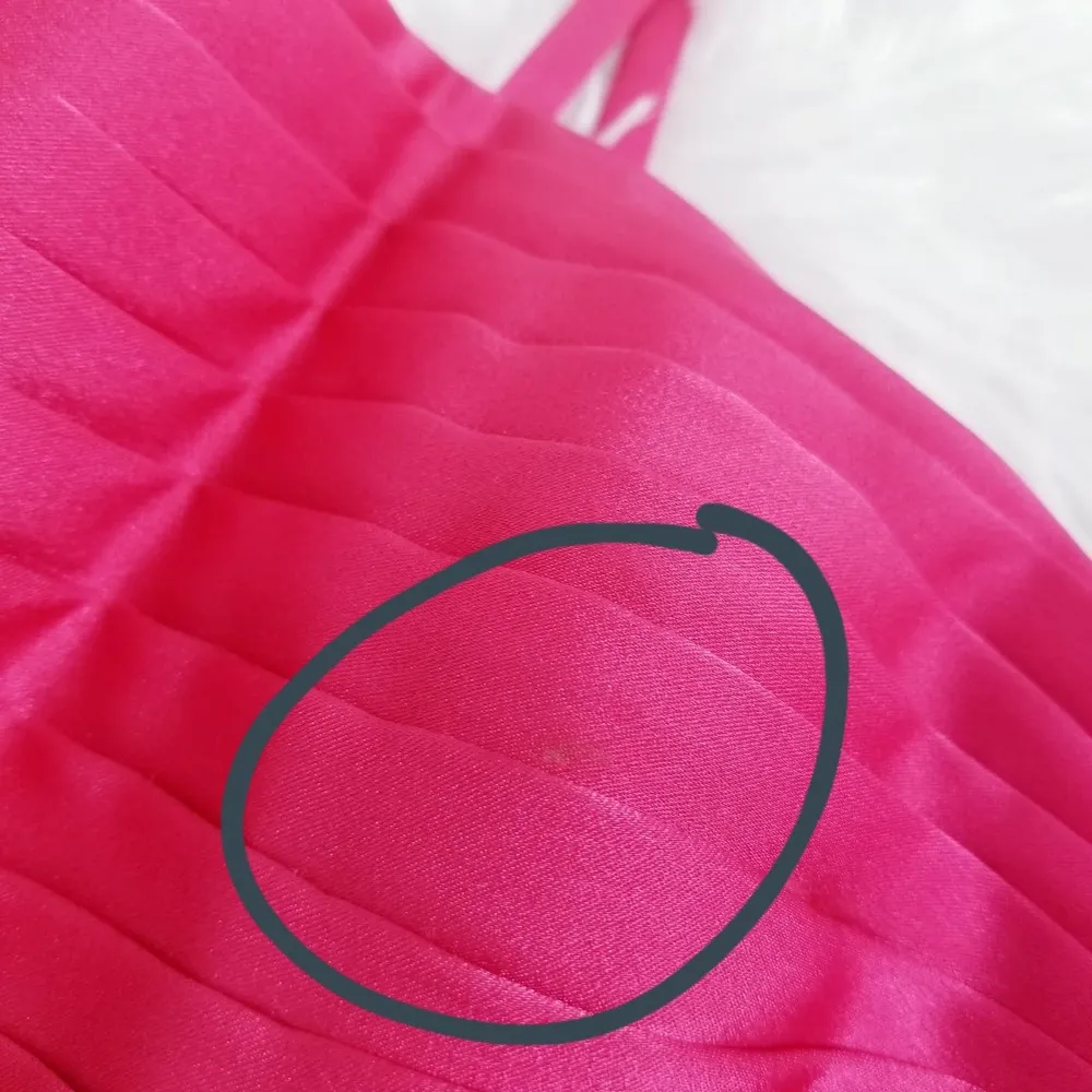 Calvin Klein Pink Sateen Party Prom Long Gown - Image 6