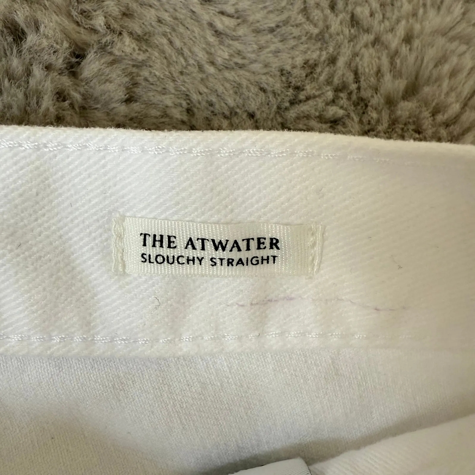 Rails The Atwater Blanche Distressed White Slouchy Straight Leg Jeans - Image 6