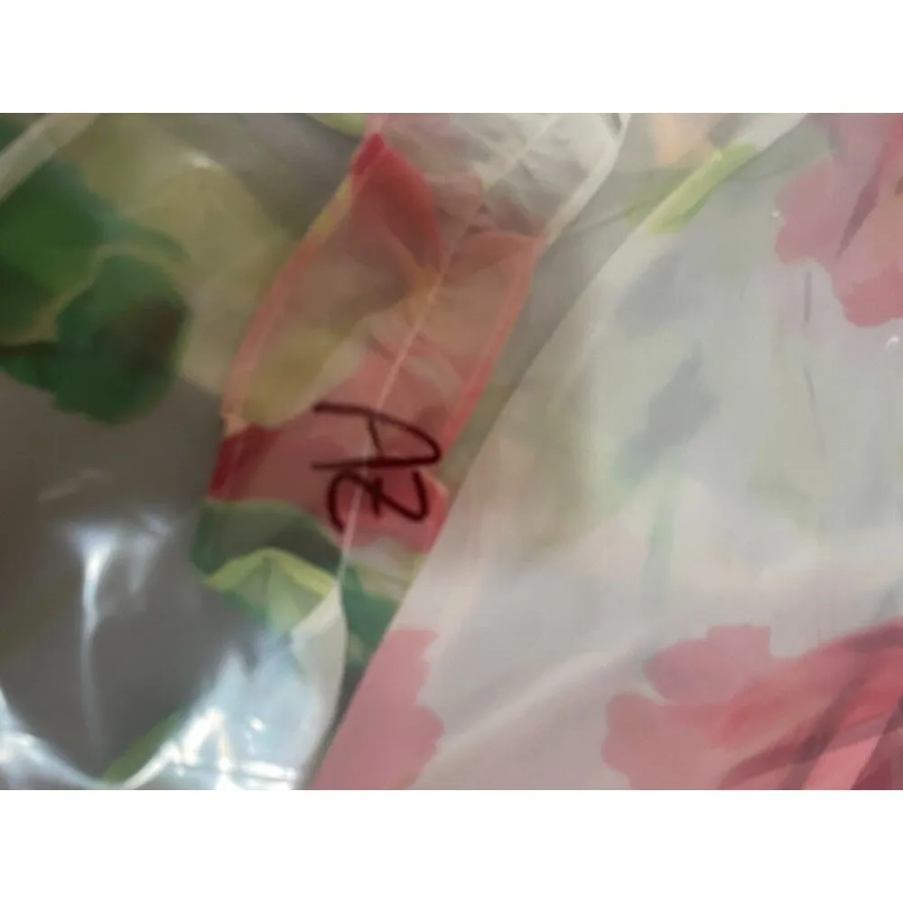In Bloom Lingerie Cover Robe Floral Sheer L ROMANTIC FLOWERS EDGE Size L - Image 12