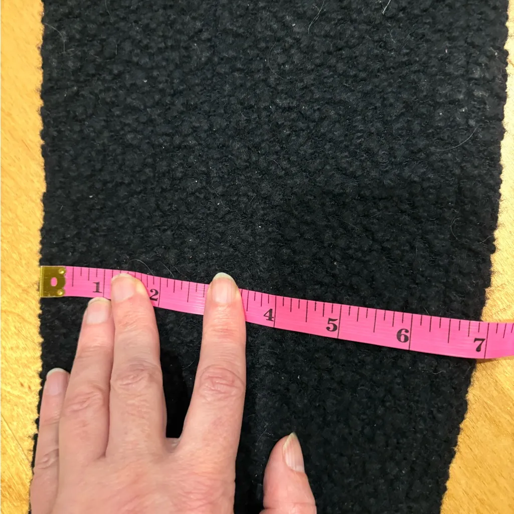 Missoni faux shearling boucle high heel knee boots black sz 37 6.5 new - Image 9