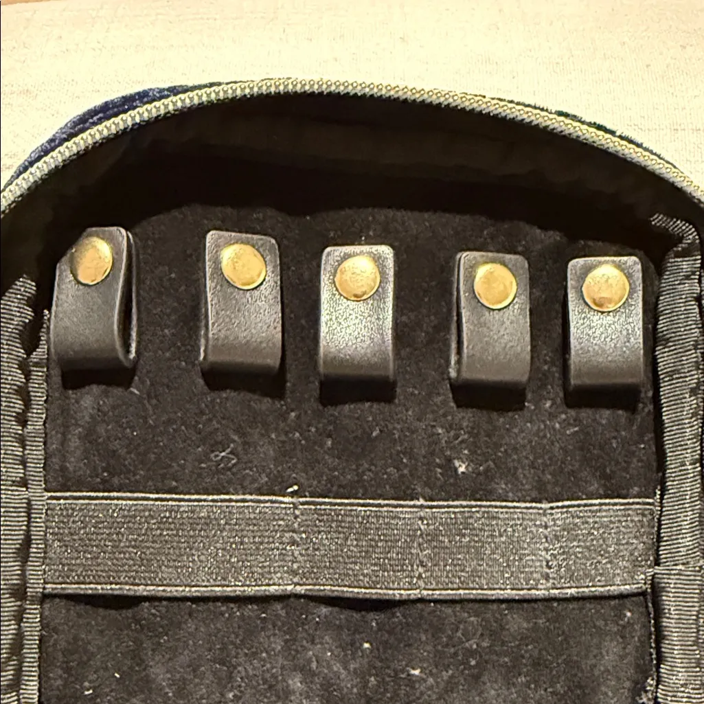 BAGSMART Navy Quilted Women's Jewlery Bag Blue - Image 6