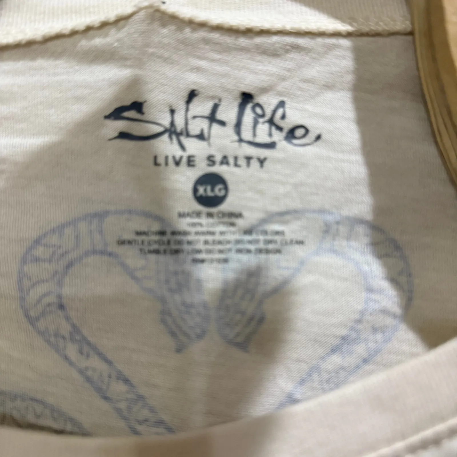 Salt Life Womens XLG White‎ Long Sleeve T-Shirt Flamingo Graphic Live Salty - Image 3