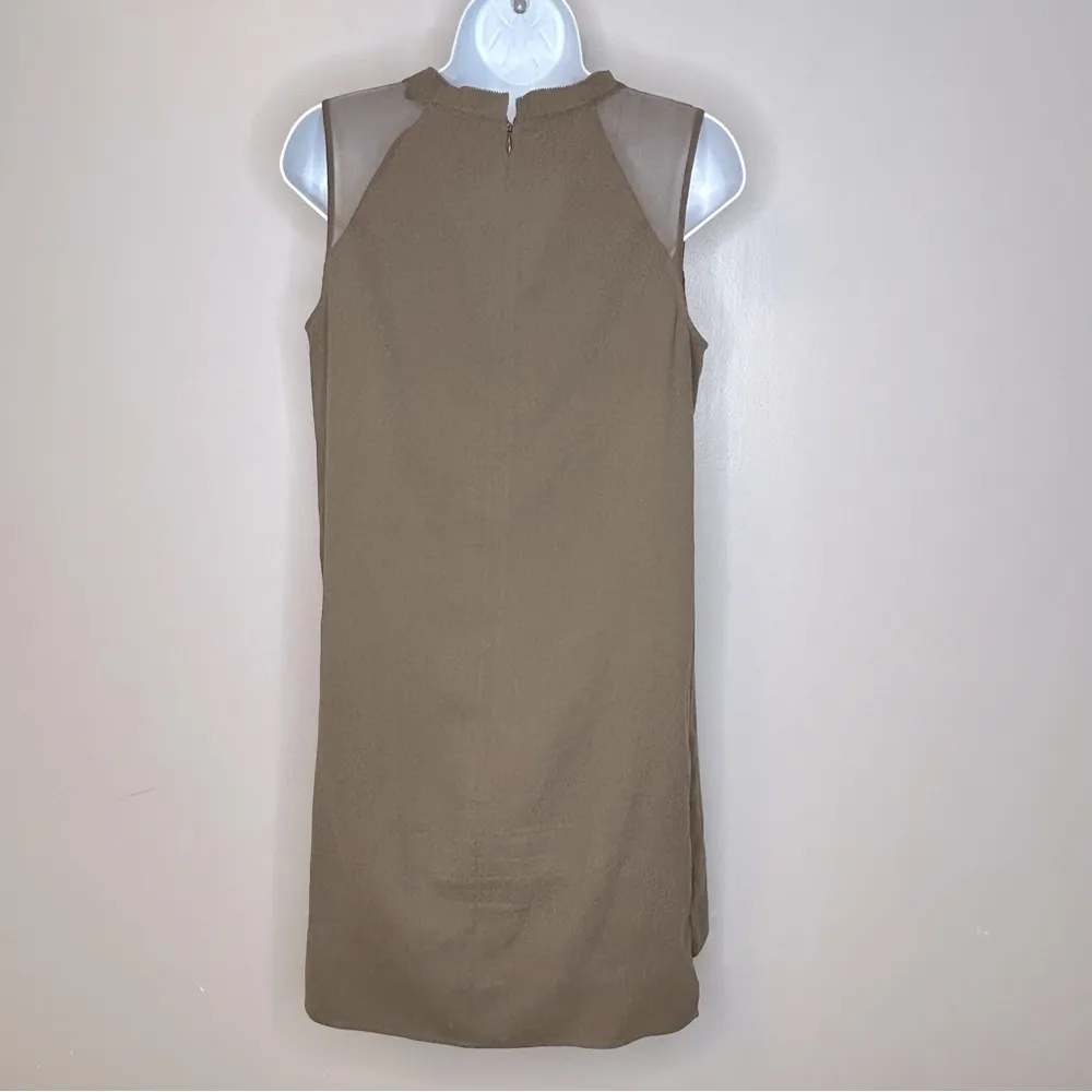 All Saints Jay Sleeveless Pleated Dress in Camo Green Size M - Image 5