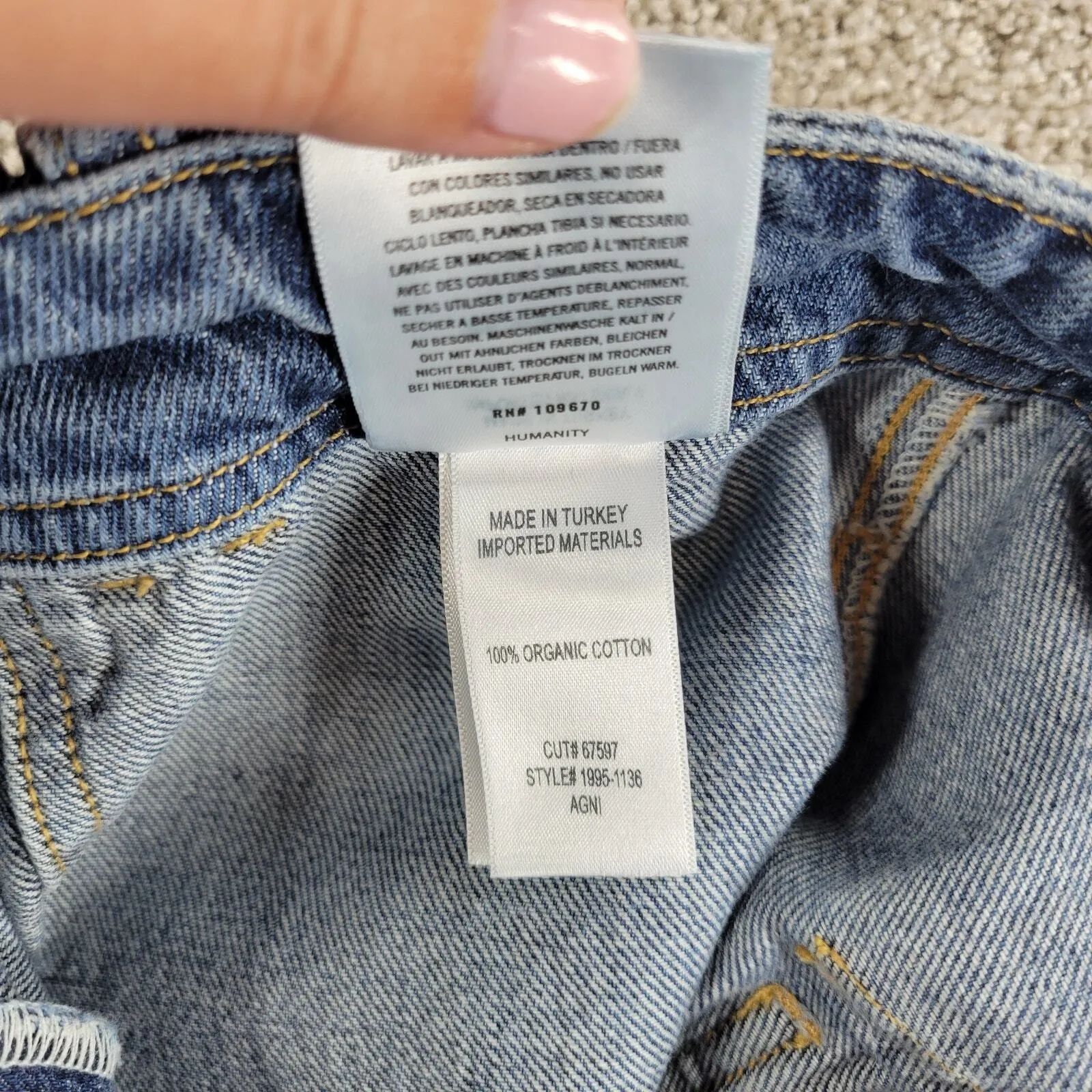 Citizens of Humanity Agni Utility Trouser Jeans Womens 27 Blue Organic - Image 9