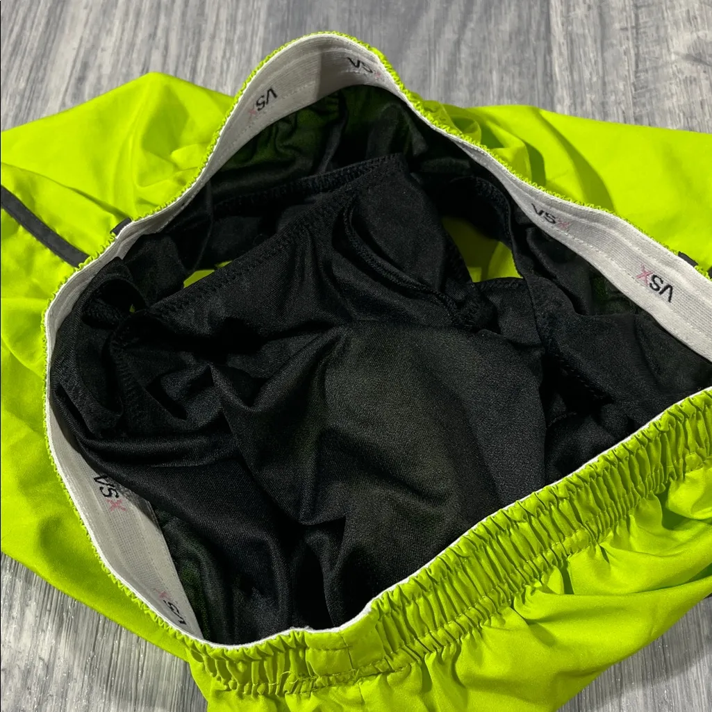Victoria’s Secret Sports Lime Green with Grey Lining Athletic Shorts; Small - Image 10
