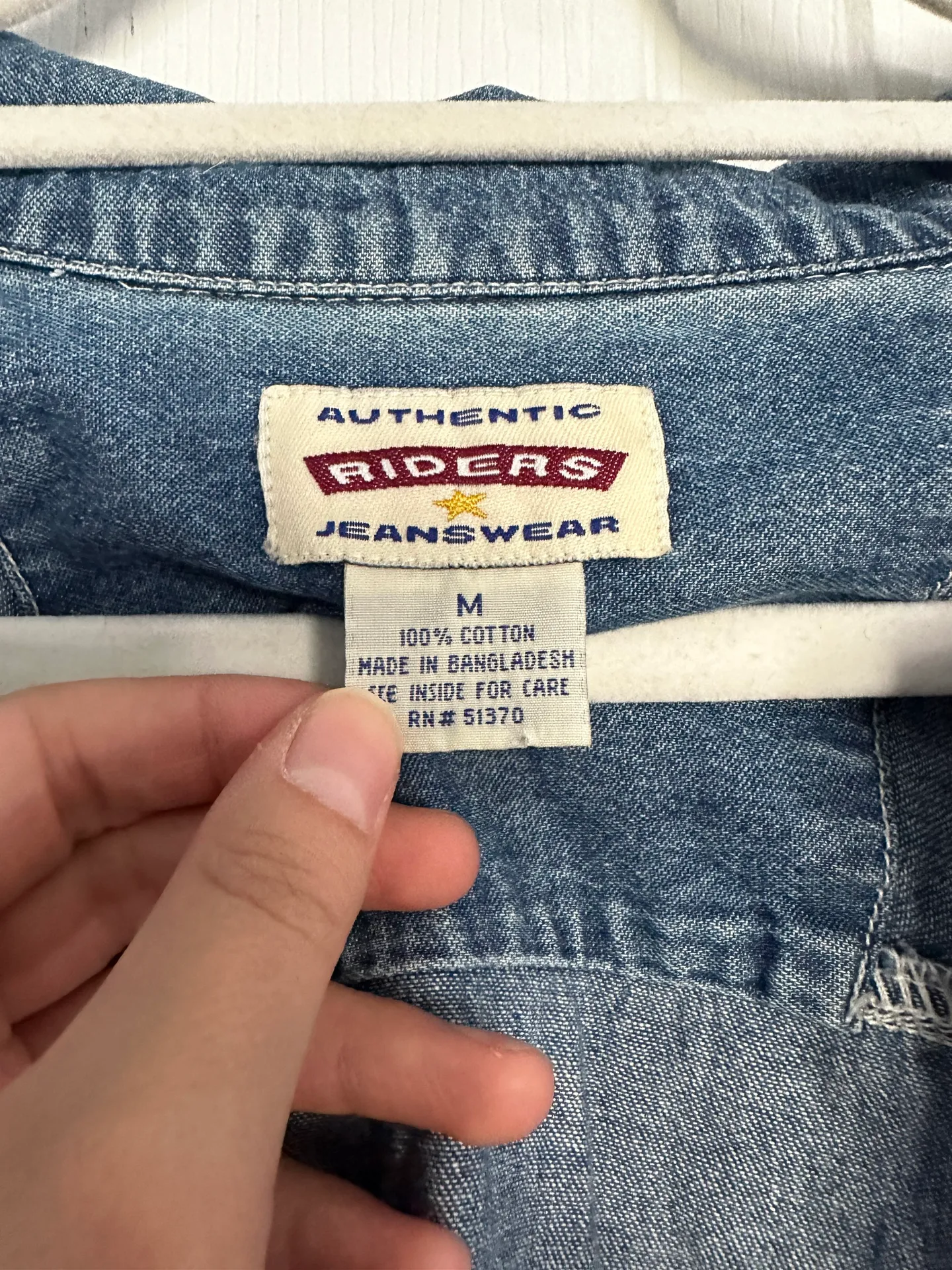 Riders Short Sleeve Denim Top - Image 2