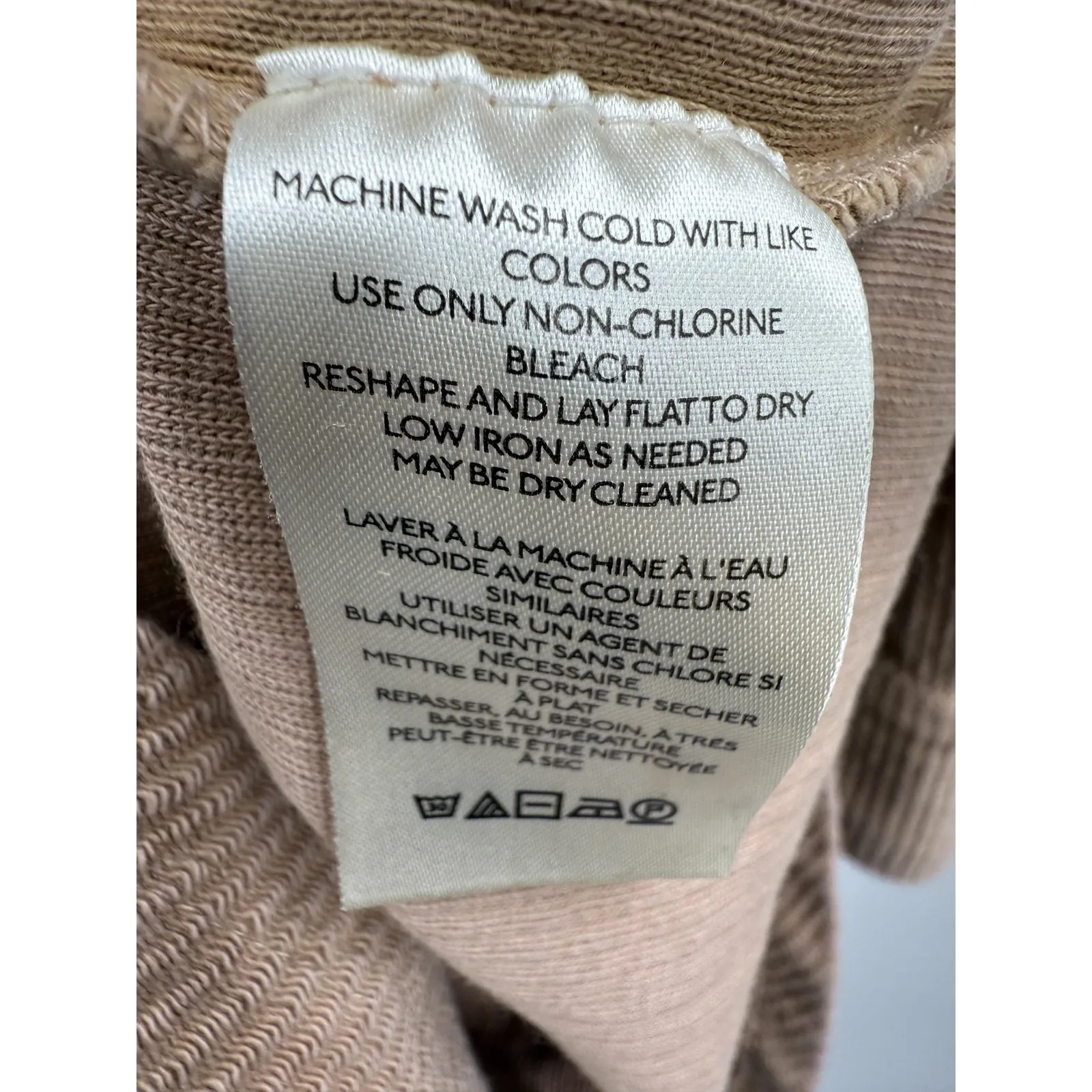 Anthropologie Pilcro Duster Shacket Tan Ribbed Jacket Oversized Pockets Small - Image 6