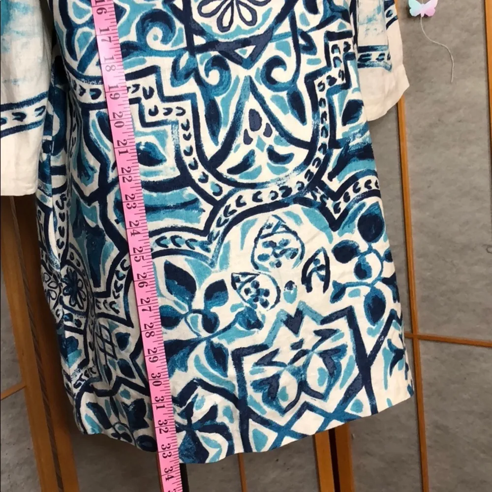 Chico’s Artisan Moroccan Long Jacket Duste… - Image 9