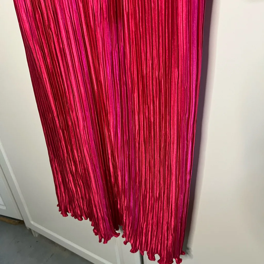 Vintage George F Couture Pleated Formal Dress - Image 5