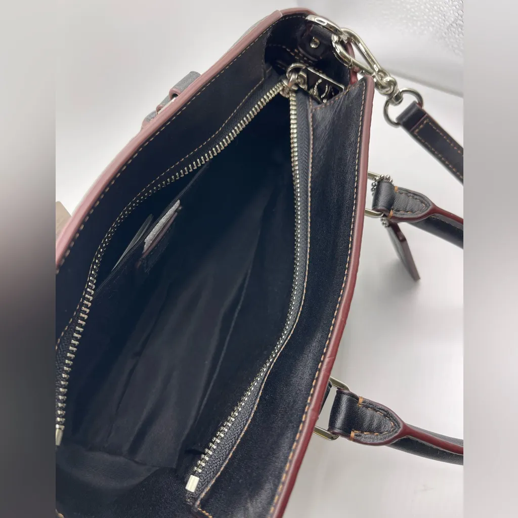 Coach Mini Blake Carryall in Pebble Leather Whit All Over  Butterfly Appliqué - Image 10