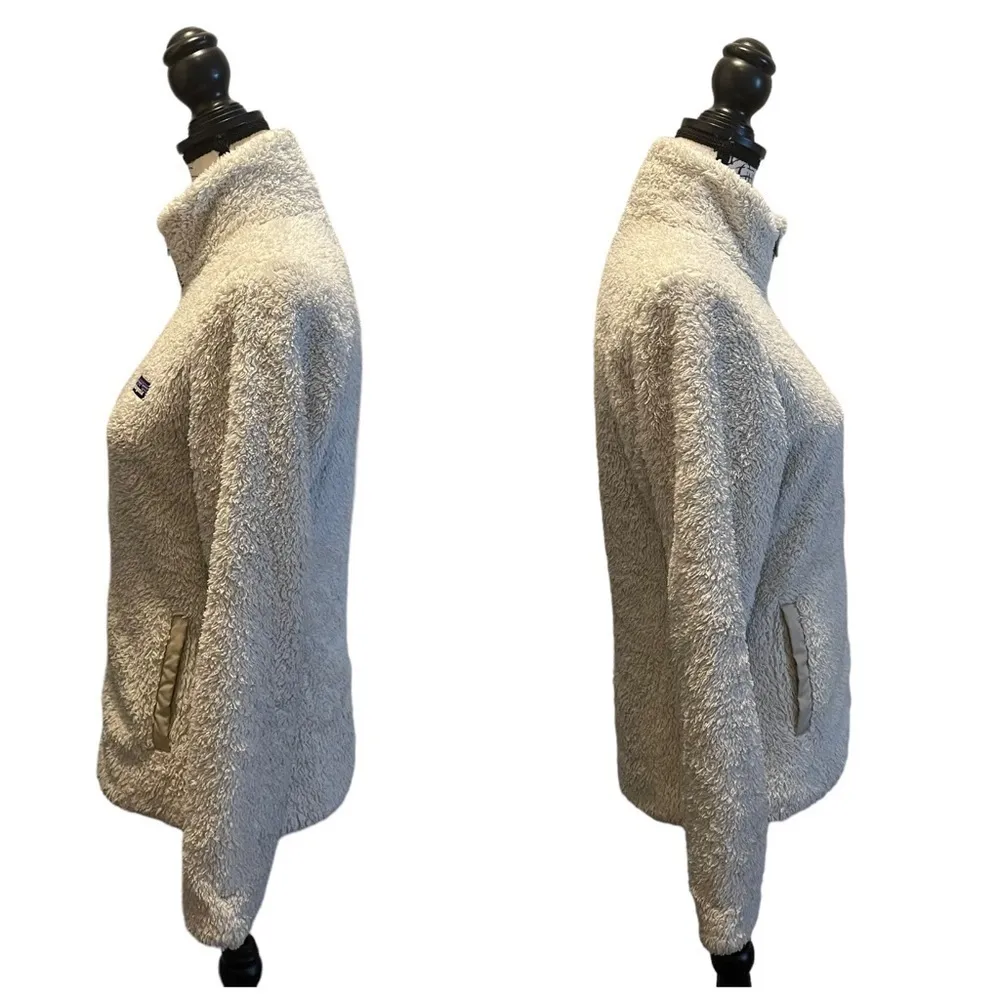 Patagonia Los Gatos Fleece Sherpa Jacket Coat Off White Cream Size Small - Image 3