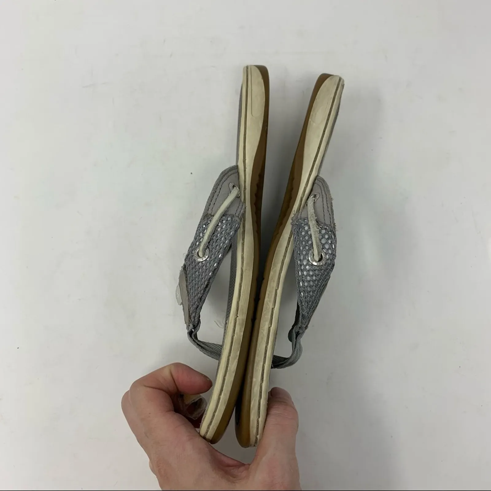 Women’s Sperry Grey Flip Flip Thong Sandal 7 - Image 5