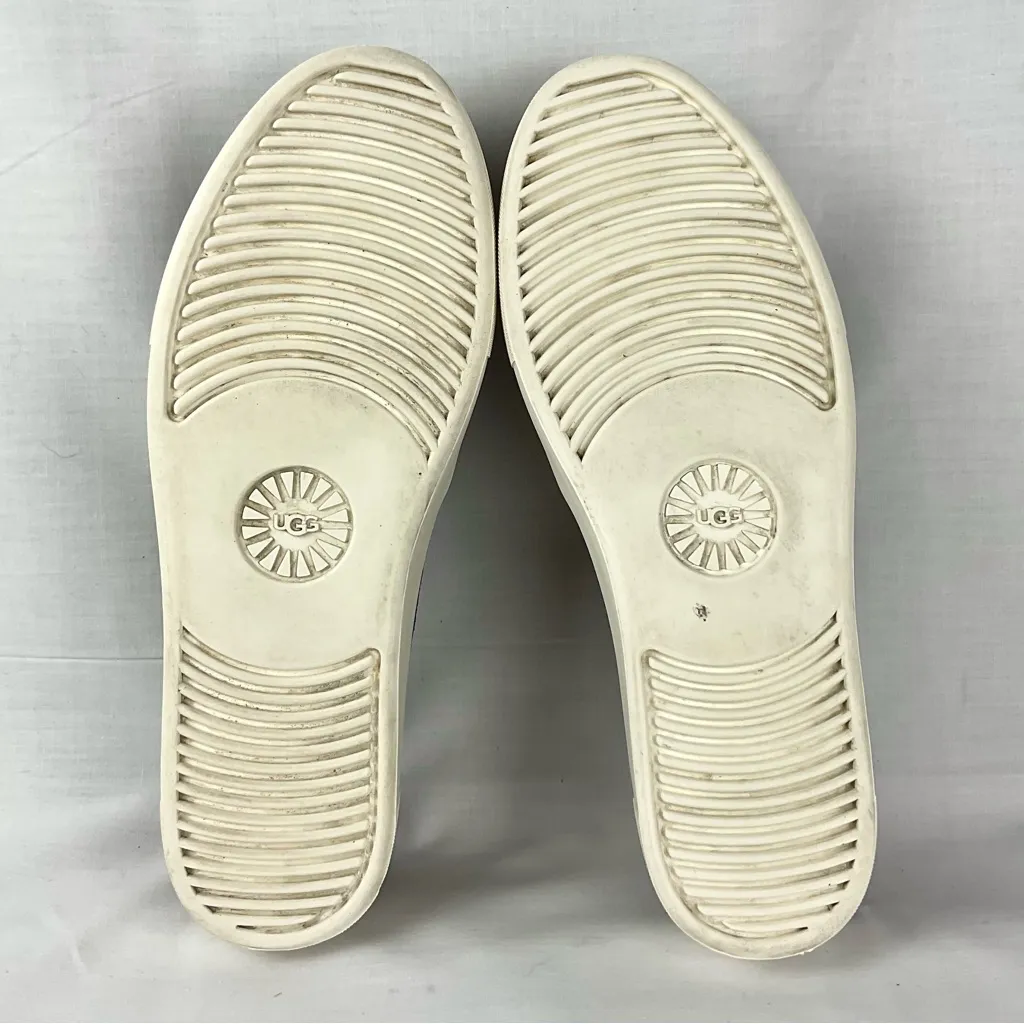 UGG Jass Gray Suede Platform Sneakers Sz 8.5 Slip On - Image 7