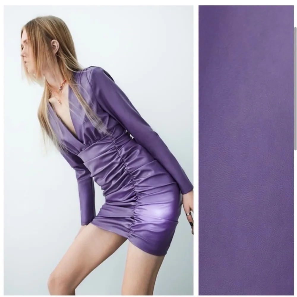 Zara vegan leather mini dress NEW - Image 6