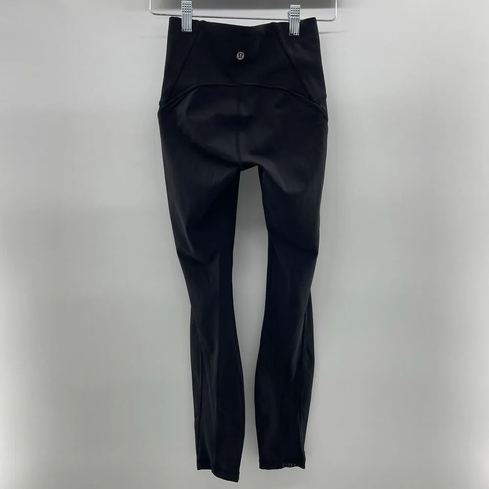 Lululemon Athletica Size 2 Train Times 7/8 Pants Leggings 25" Black Luxtreme - Image 4