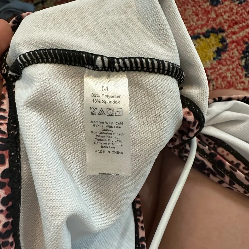 Pretty Garden Leopard Print Bikini Set Size M - Image 6