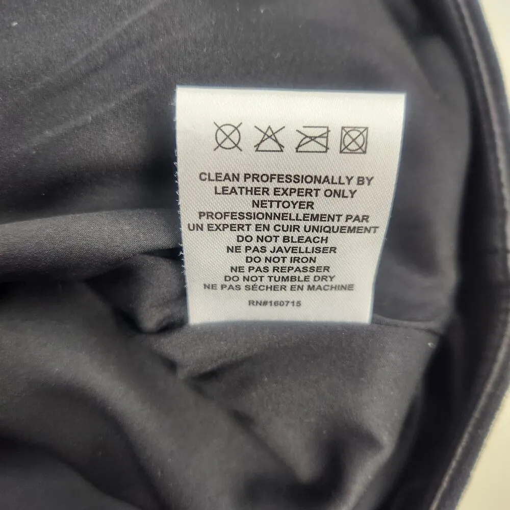 Retrofete Fae Patchwork Skirt Black Lamb Leather Goat Suede Size Medium NWT - Image 11