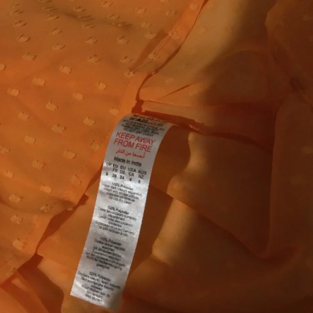 Boohoo BOHO Style Apricot BabyDoll Top EUC! - Image 5