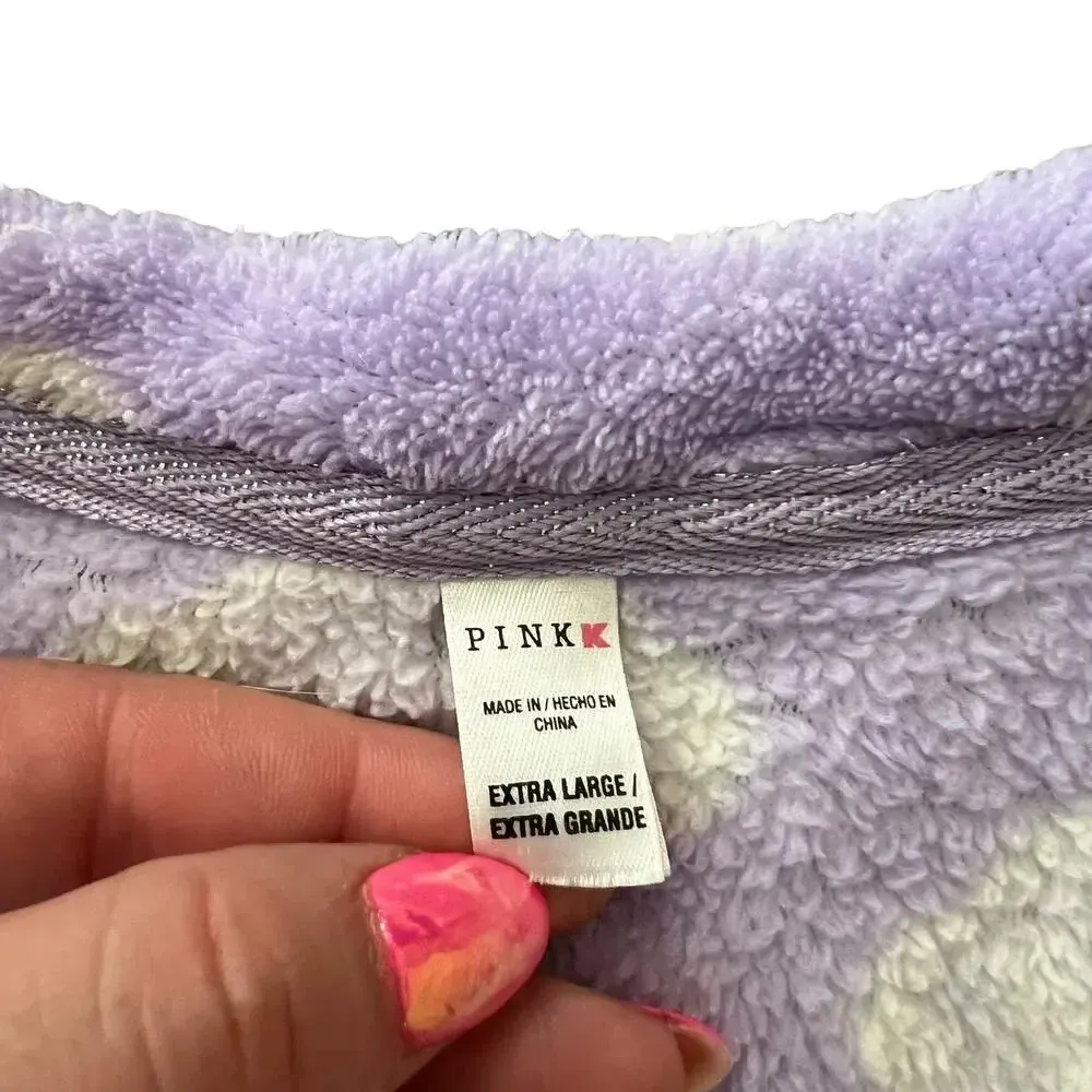 Victoria's Secret‎ Pink Women's XL Lavender Cloud Print V - Image 4