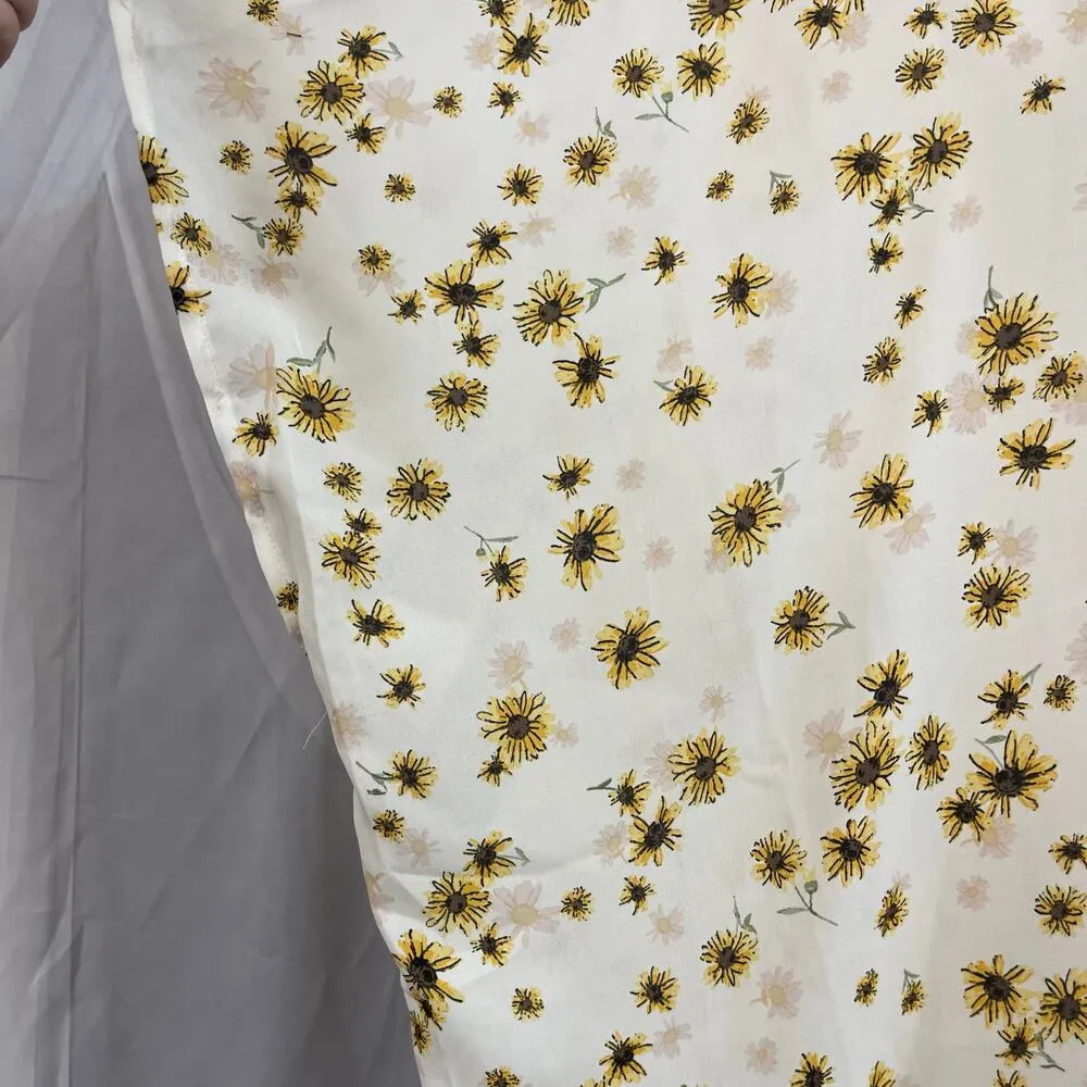 NWT Maurices Yellow Daisy Print Kimono OS Lightweight Floral Open Cardigan Wrap - Image 3