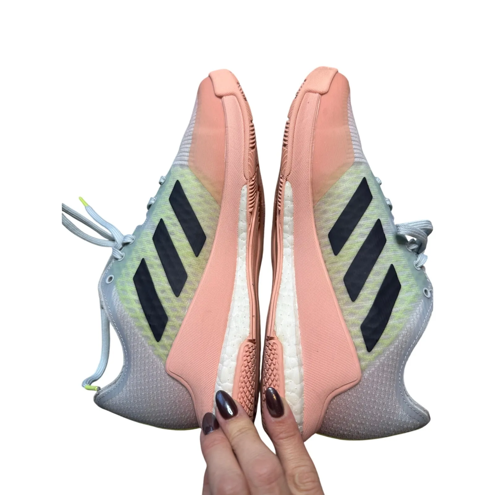 Adidas Crazyflight FX1781 Women’s 9.5 Halo Blue Pink BOOST Indoor Court Shoes - Image 4