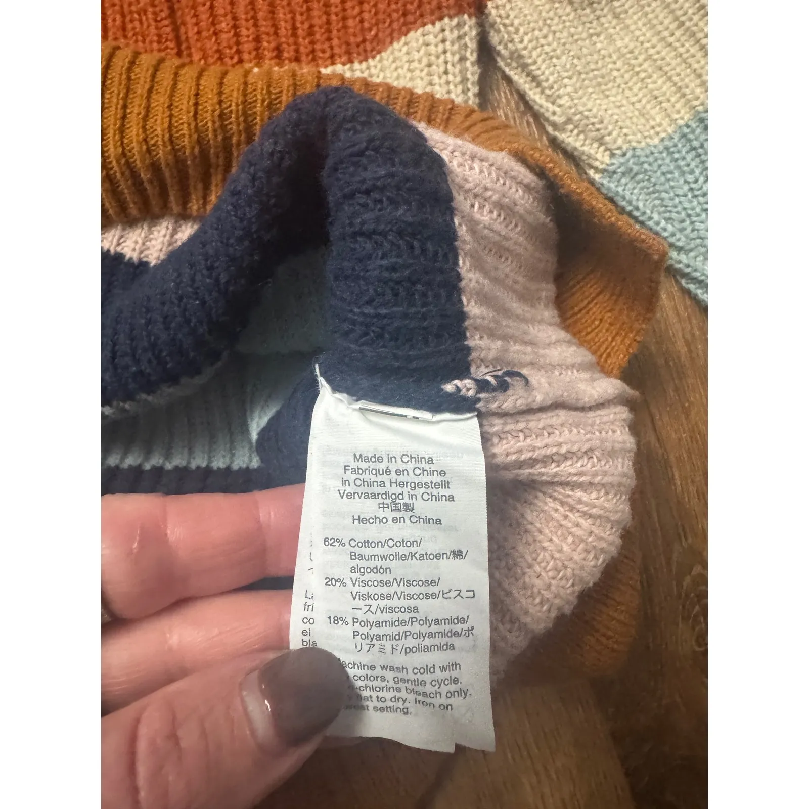 Madewell Striped Crew Neck Pocket Sweater Womens Size Medium Multicolored - Image 4