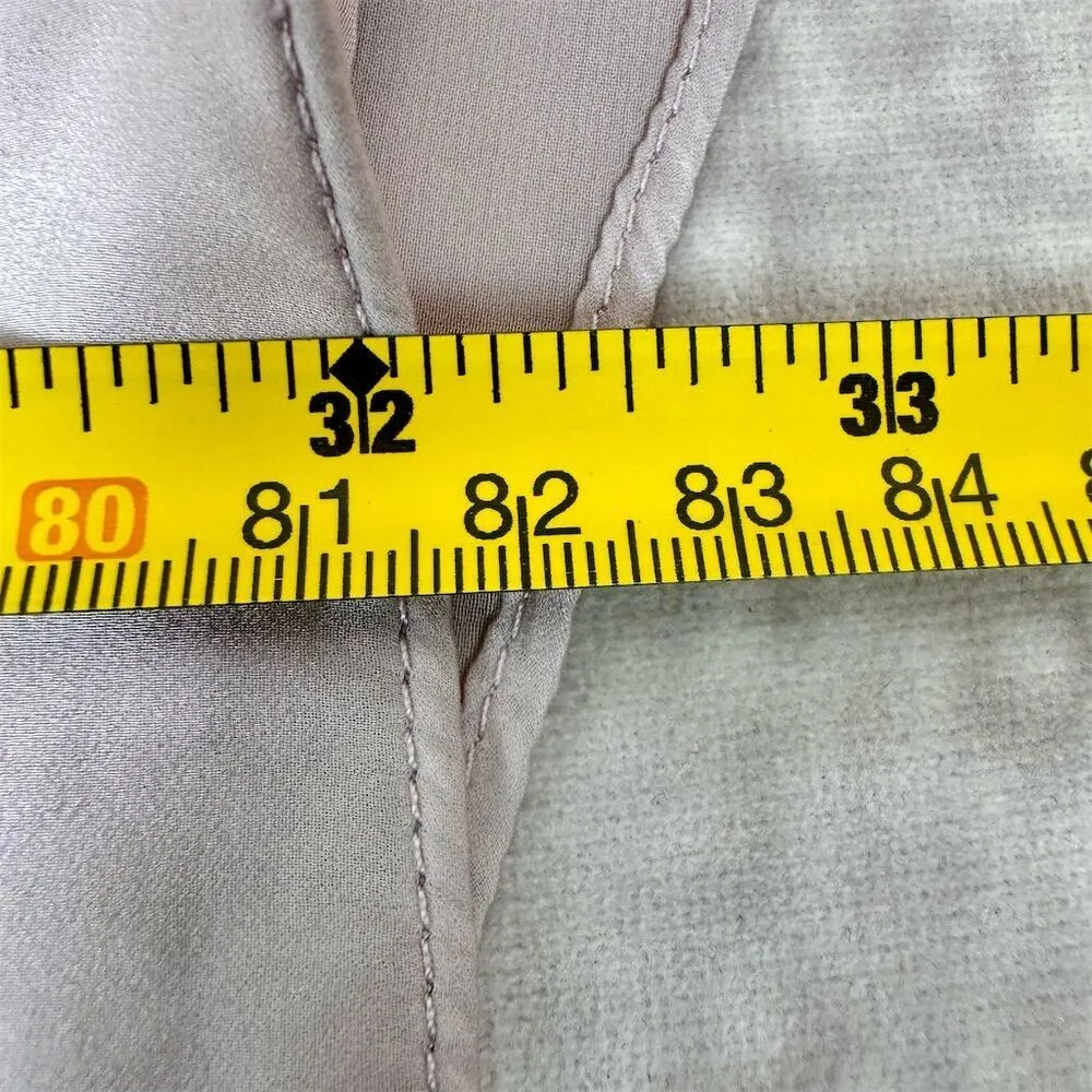 Women's Pink Satin Sleeveless Dress Size 6 - Image 9