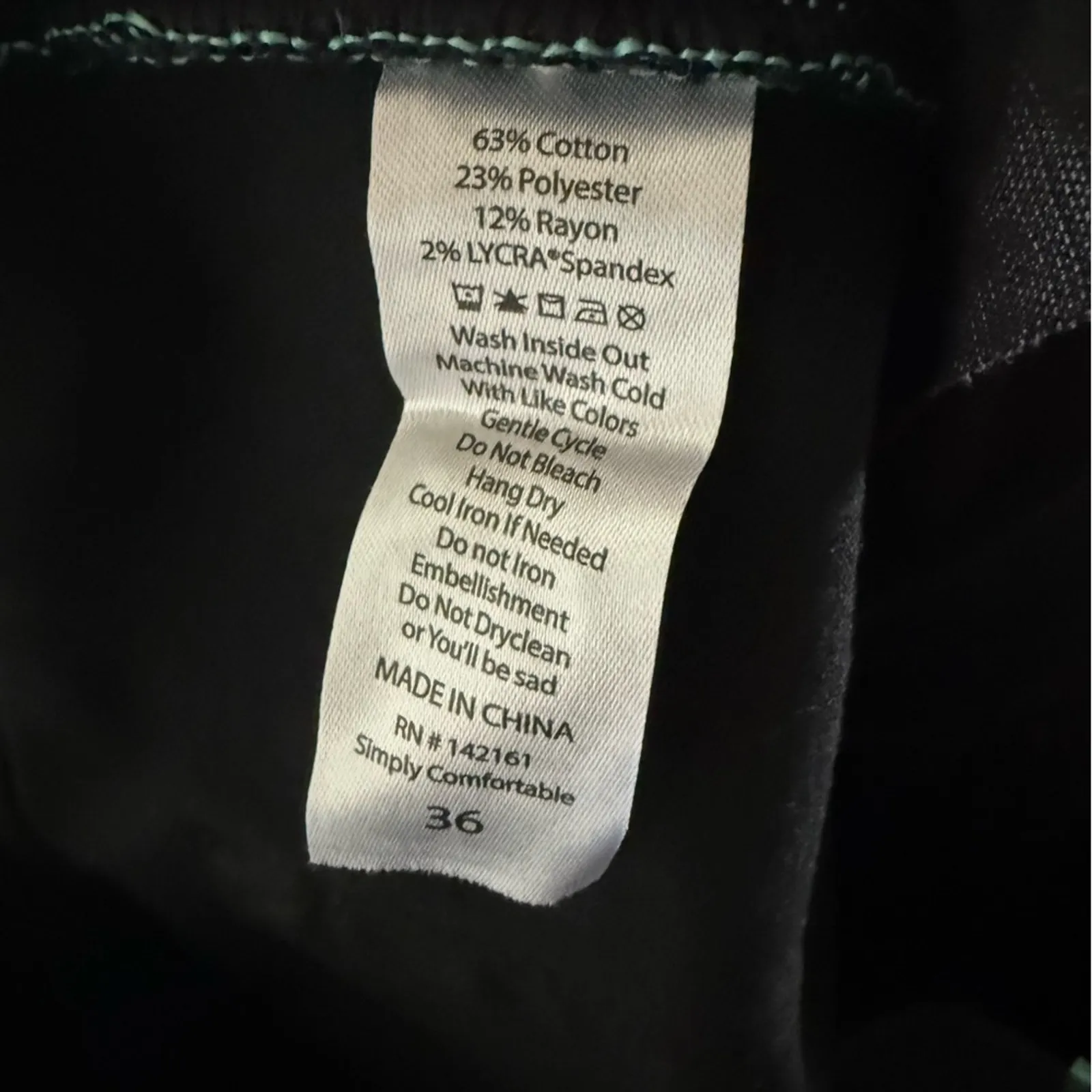 LuLaRoe Black Skinny‎ Jeans Modern Fit Size 36 16W New Distressed - Image 5