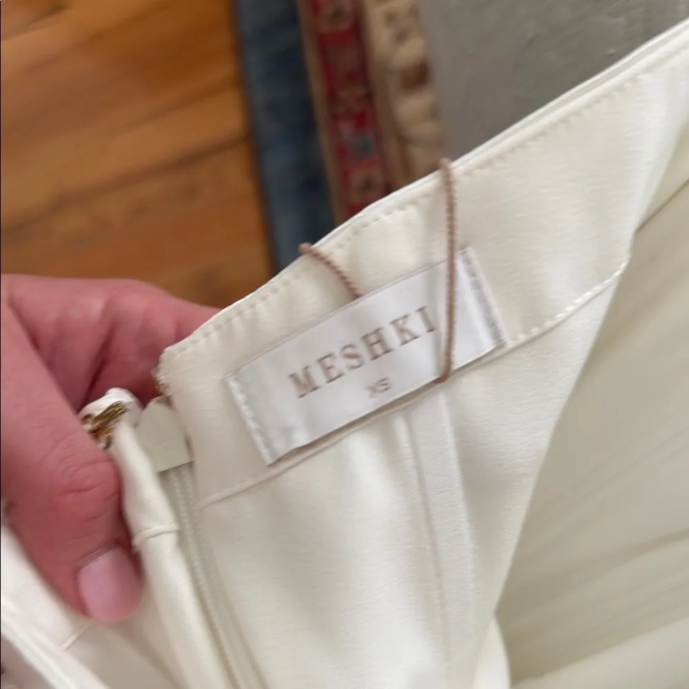 Meshki White Halter Slip Mini Dress - Image 6