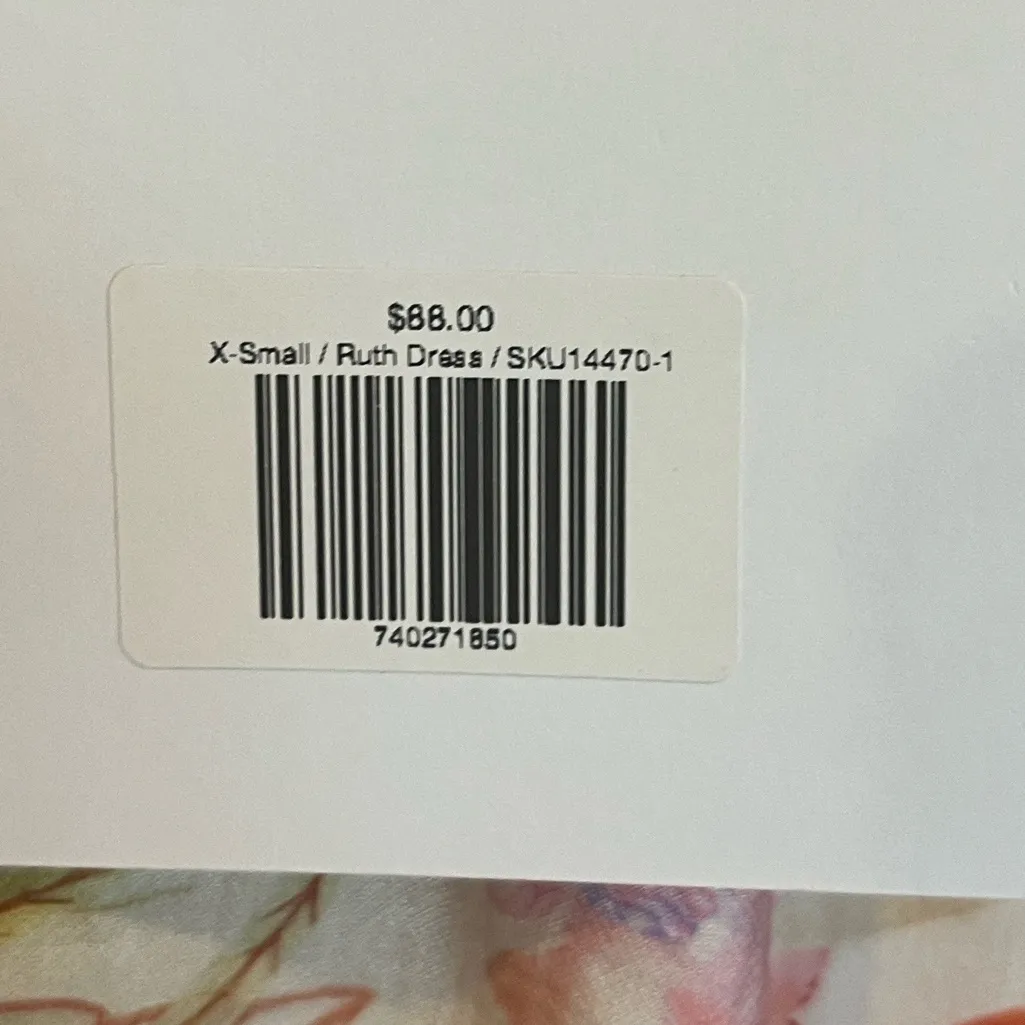 Meet Me in Santorini Ruth Dress Floral Cinched Waist Mini New Pink Size XS - Image 10