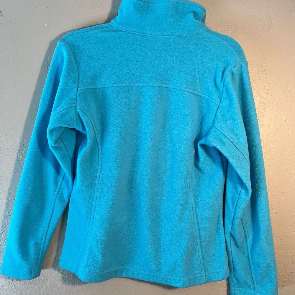 Columbia Vintage Y2K Women's Ski Jacket Bright Blue SZ S Full Zip-Up Cozy Preppy - Image 11