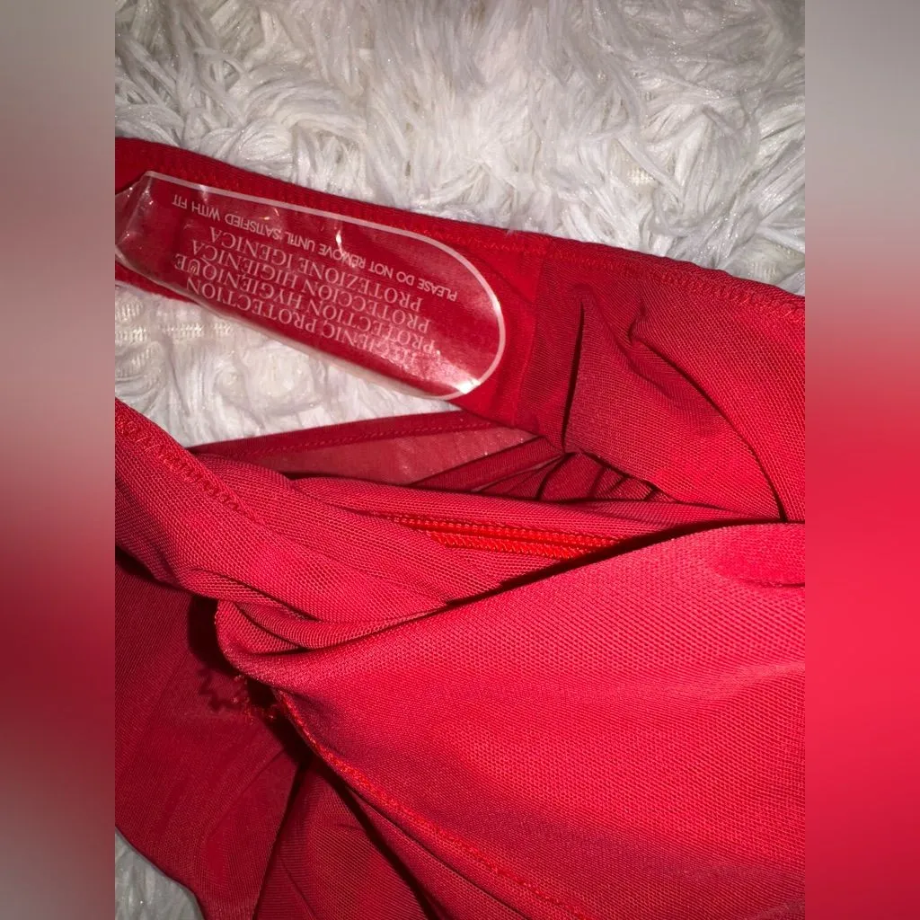 NEW House Of CB Everly Corset Long Sleeve Hauted Red Gown Sz S D-E - Image 8