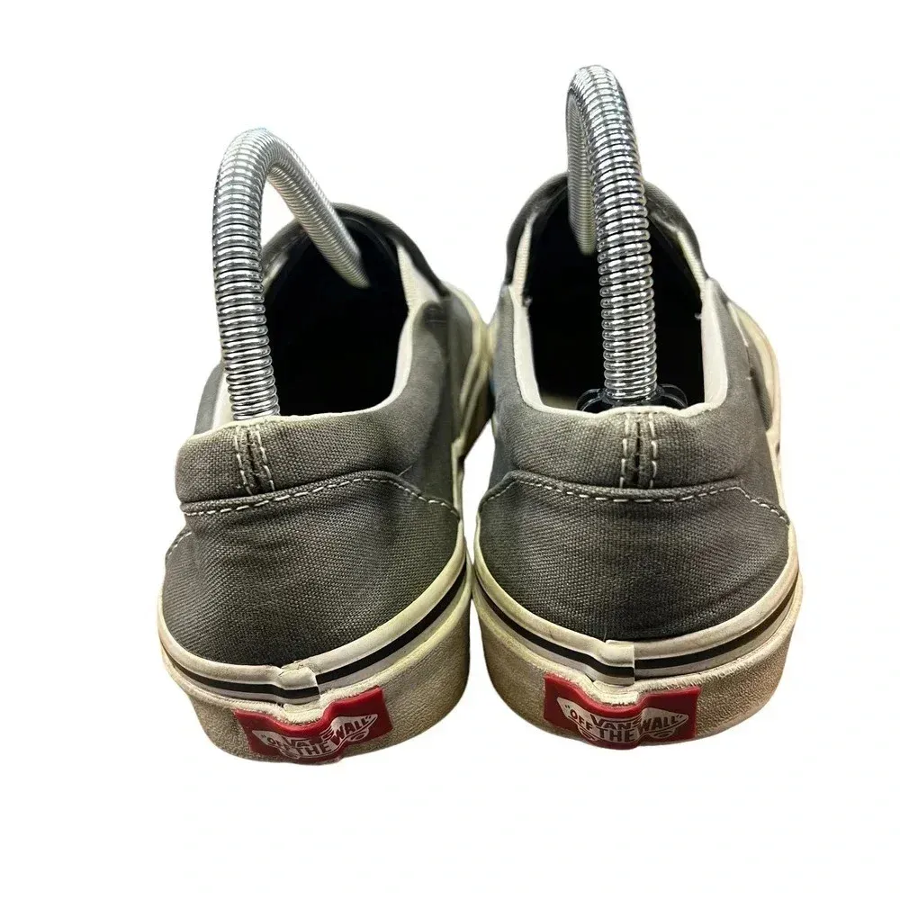 VANS Classic Slip-On Charcoal Gray Unisex‎ Canvas Sneakers Men's 6.5/Women's 8.0 - Image 6